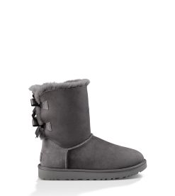 UGG Classic Boots-Bailey Bow Ii, Grey