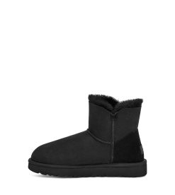 UGG Classic Boots-Mini Bailey Button Ii , Black