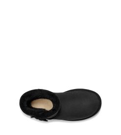 UGG Classic Boots-Mini Bailey Button Ii , Black