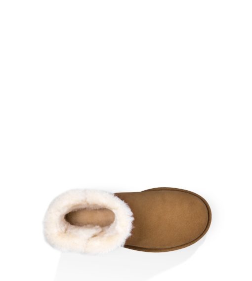 UGG Classic Boots-Mini Bailey Button Ii, Chestnut