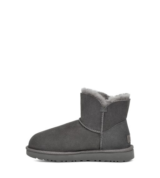 UGG Classic Boots-Mini Bailey Button Ii Grey