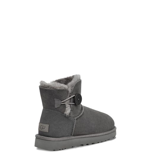 UGG Classic Boots-Mini Bailey Button Ii Grey