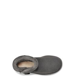 UGG Classic Boots-Mini Bailey Button Ii Grey