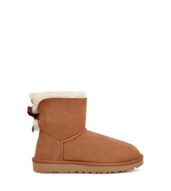 UGG Classic Boots-Mini Bailey Bow Ii Chestnut