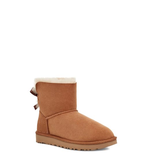 UGG Classic Boots-Mini Bailey Bow Ii Chestnut