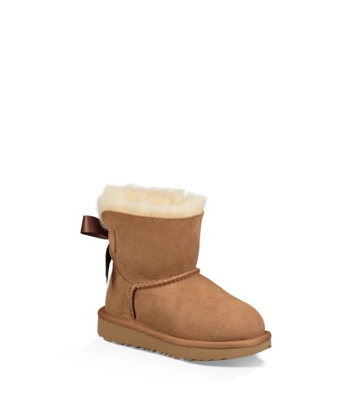 UGG Boots-Mini Bailey Bow Ii, Chestnut