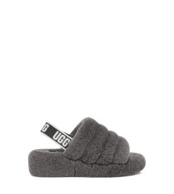 UGG Slippers-Fluff Yeah Slide, Charcoal