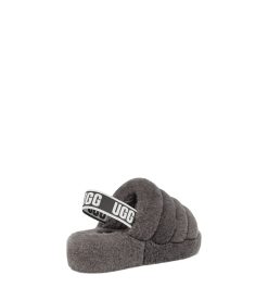 UGG Slippers-Fluff Yeah Slide, Charcoal