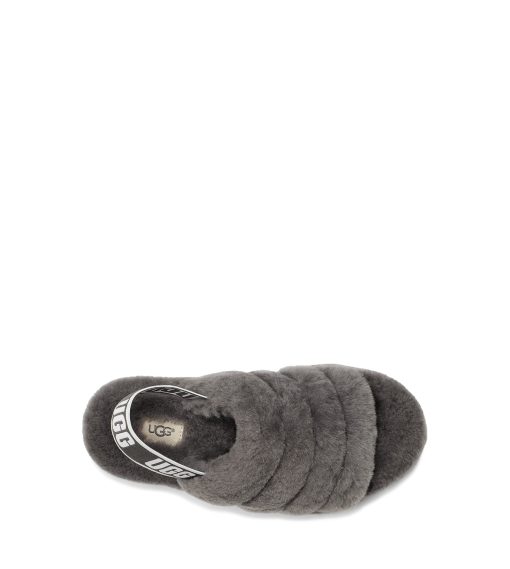 UGG Slippers-Fluff Yeah Slide, Charcoal