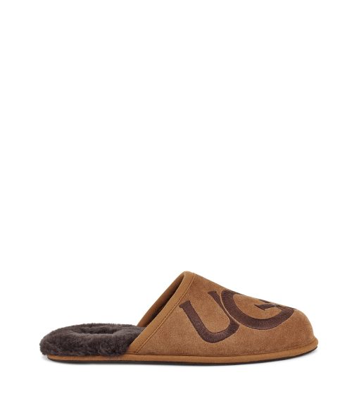 UGG Slippers-Scuff Logo Chestnut / Espresso