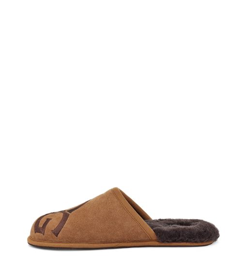 UGG Slippers-Scuff Logo Chestnut / Espresso