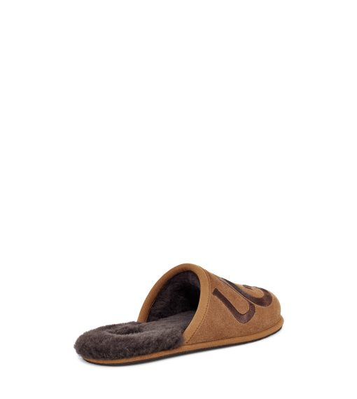 UGG Slippers-Scuff Logo Chestnut / Espresso