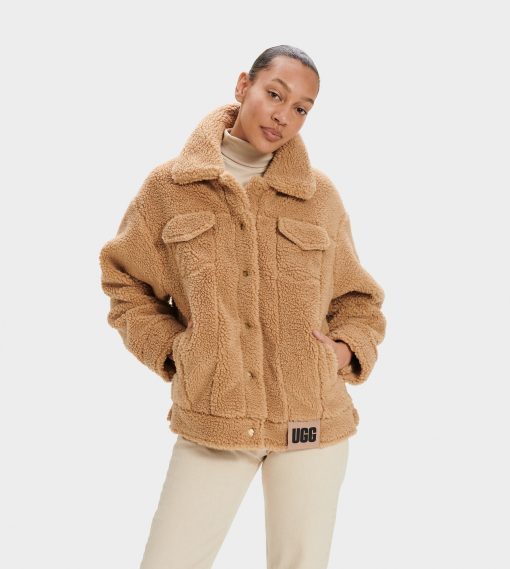 UGG RTW Collection-Frankie Sherpa Trucker Jacket, Cam