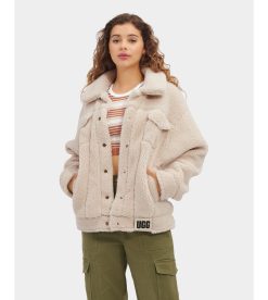 UGG RTW Collection-Frankie Sherpa Trucker Jacket Natural Ii