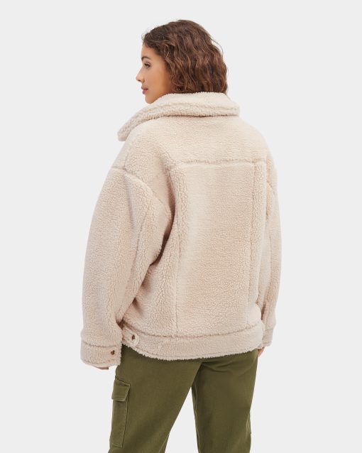 UGG RTW Collection-Frankie Sherpa Trucker Jacket Natural Ii