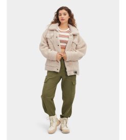 UGG RTW Collection-Frankie Sherpa Trucker Jacket Natural Ii