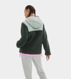 UGG RTW Collection-Iggy Sherpa Half Zip Pullover Deep Night Multi