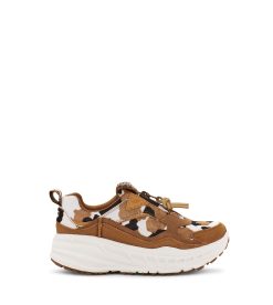 UGG Sneakers-Ca805 Zip Cow Print Chestnut