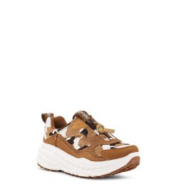 UGG Sneakers-Ca805 Zip Cow Print Chestnut