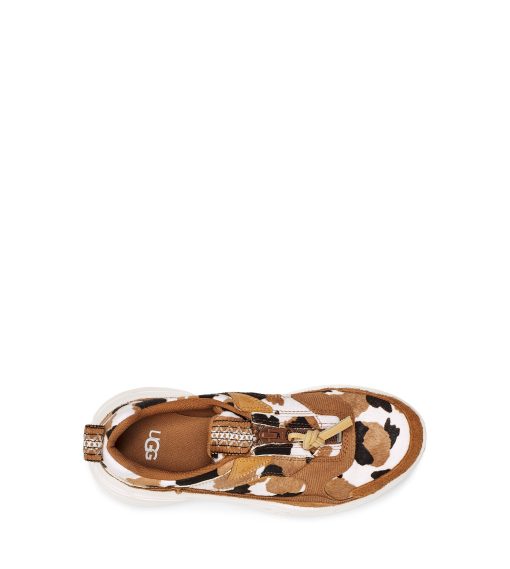 UGG Sneakers-Ca805 Zip Cow Print Chestnut