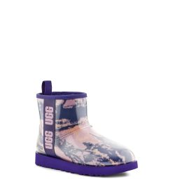 UGG Classic Boots-Classic Clear Mini Marble Violet Night