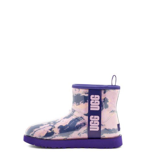 UGG Classic Boots-Classic Clear Mini Marble Violet Night