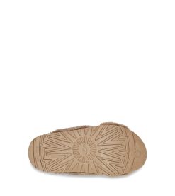 UGG Slippers-Fuzz Sugar Cross Slide, Hickory