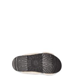 UGG Slippers-Fuzz Sugar Cross Slide Natural / Black