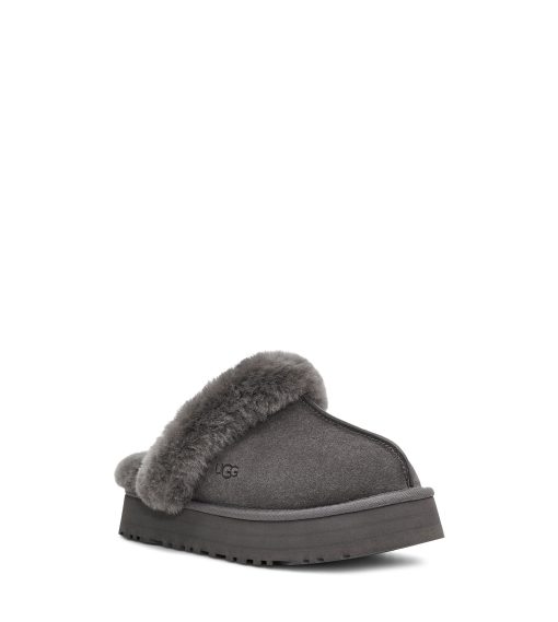 UGG Slippers-Disquette Charcoal