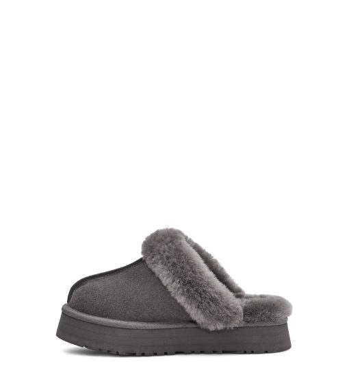 UGG Slippers-Disquette Charcoal