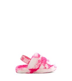 UGG Slippers-Fluff Yeah Slide Marble Pink Rose / Seashell Pink