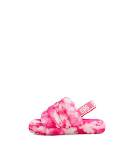 UGG Slippers-Fluff Yeah Slide Marble Pink Rose / Seashell Pink