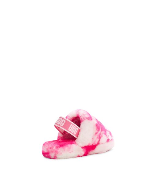 UGG Slippers-Fluff Yeah Slide Marble Pink Rose / Seashell Pink