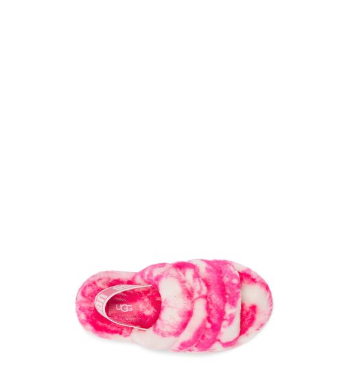 UGG Slippers-Fluff Yeah Slide Marble Pink Rose / Seashell Pink