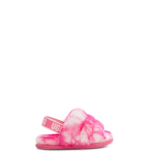 UGG Slippers-Fluff Yeah Slide Marble Pink Rose / Seashell Pink