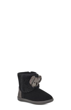 UGG Boots-Koala Stuffie Black Suede