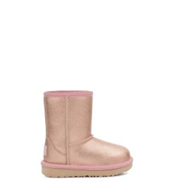 UGG Boots-Classic Ii Metallic Glitter Rose Gold