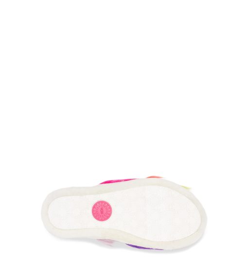 UGG Slippers-Fluff Yeah Party Spots White