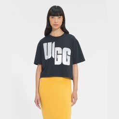 UGG RTW Collection-Fionna Logo Tee Black / White