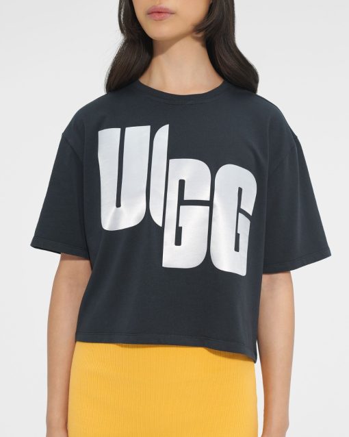 UGG RTW Collection-Fionna Logo Tee Black / White