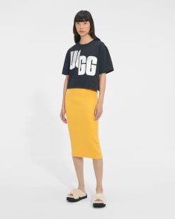 UGG RTW Collection-Fionna Logo Tee Black / White