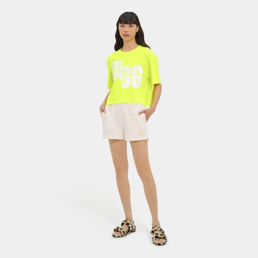 UGG RTW Collection-Fionna Logo Tee Highlighter / White