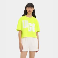 UGG RTW Collection-Fionna Logo Tee Highlighter / White