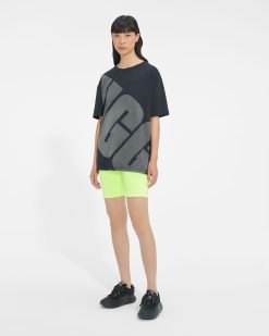 UGG RTW Collection-Jacqueline Logo Tee Black / Coal