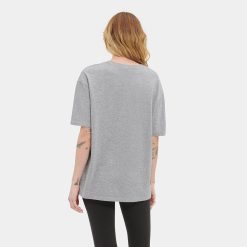 UGG RTW Collection-Jacqueline Logo Tee Grey Heather / Taffy Pink