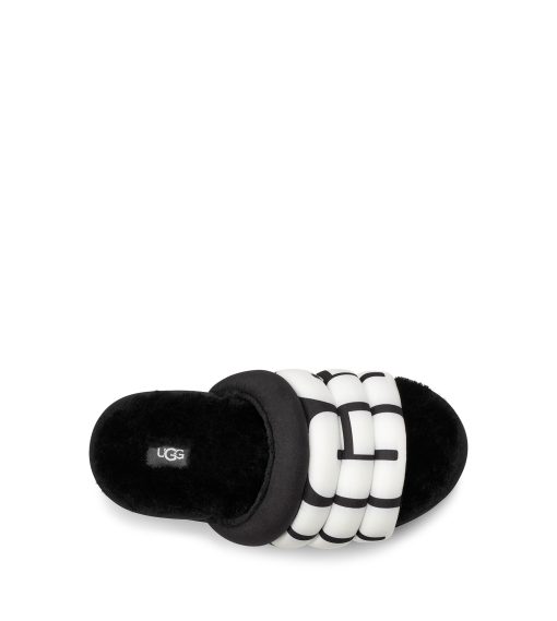 UGG Sandals & Slides-Maxi Slide Logo Black