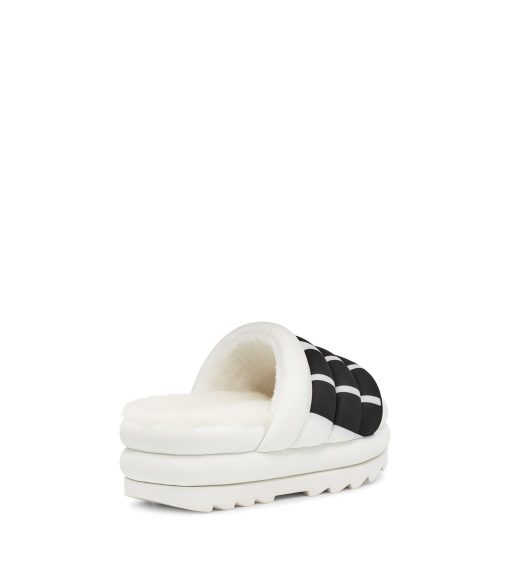 UGG Sandals & Slides-Maxi Slide Logo White