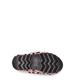 UGG Sandals & Slides-Maxi Slide Cheetah Print Pink Scallop