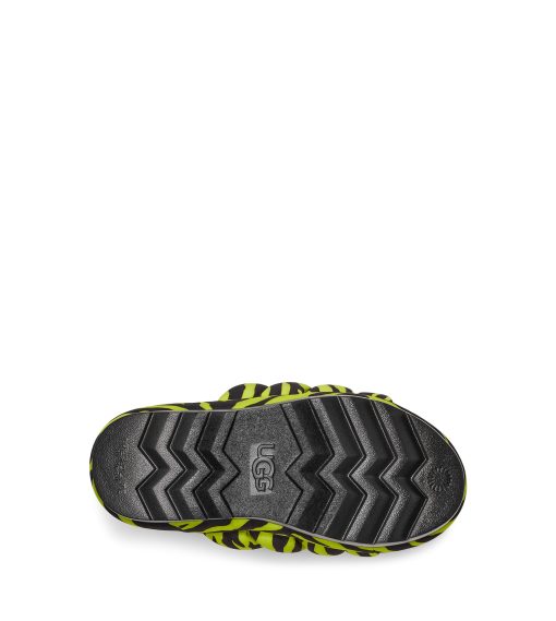 UGG Sandals & Slides-Maxi Slide Tiger Print Key Lime