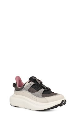 UGG Sneakers-Ca805 V2 Nubuck White / Asphalt Gray / Light Burgundy